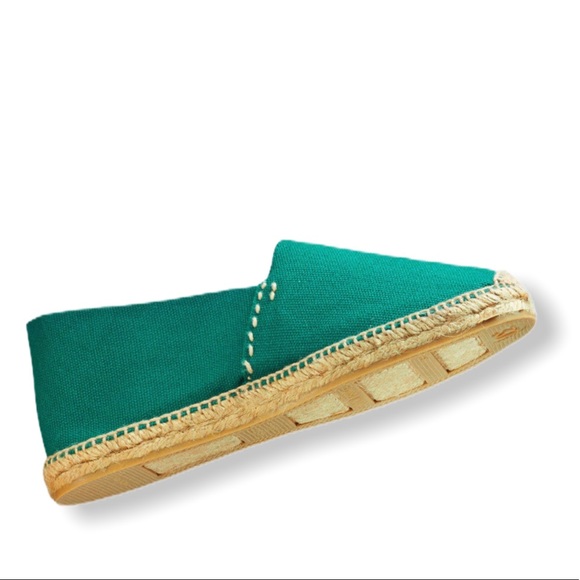 Cousu Main Classic flat Green espadrilles New - Picture 3 of 5